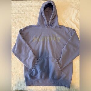 PLAYBOY Men's Hoodie in Dusty Blue